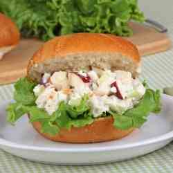 Chicken Sandwich with Fruit and Nuts