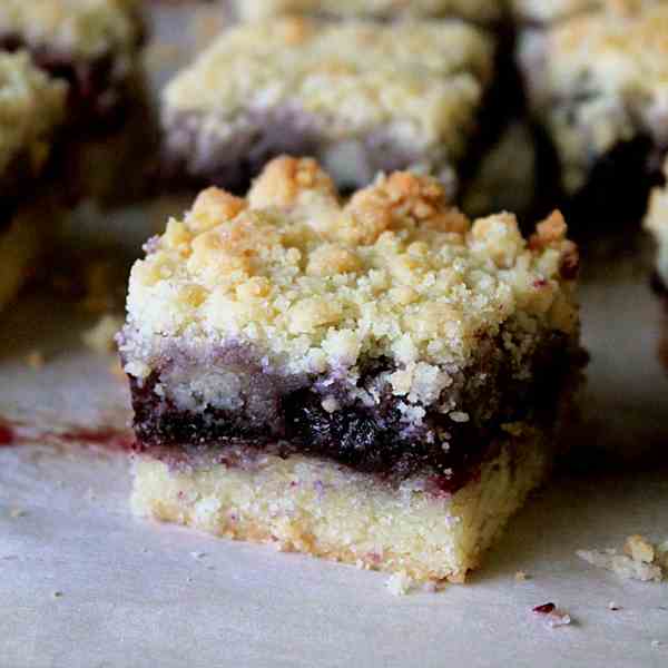 Easy blueberry crumble bar