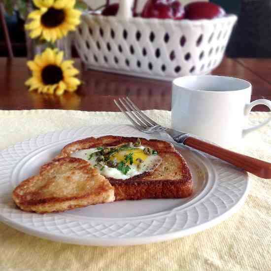 Sophisticated Egg-in-the-Hole ~ Love Toast