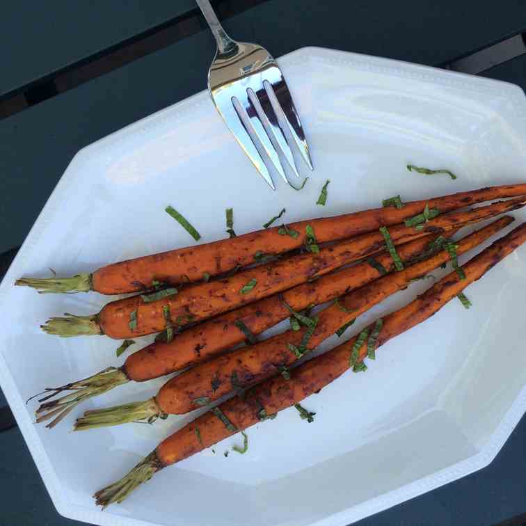 Balsamic Dijon Roasted Carrots