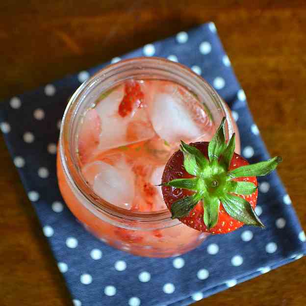 Strawberry Mint Gin - Tonic