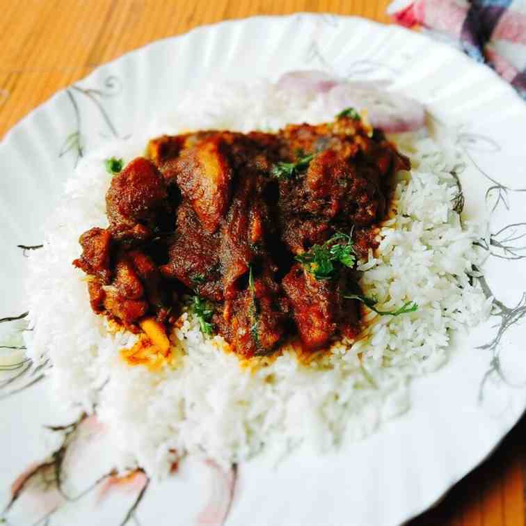 Spicy chicken curry