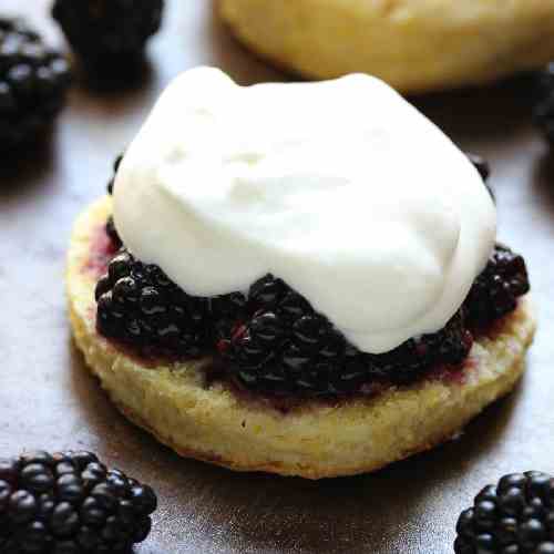 Blackberry Cornmeal Shortcakes