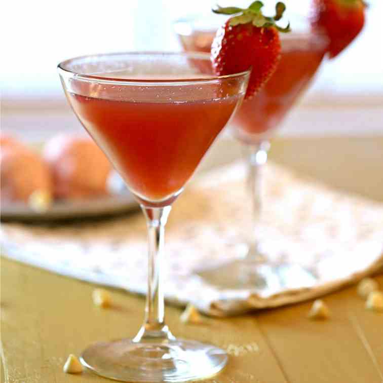 Strawberry Champagne Martini