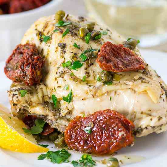 Roasted Chicken Breasts in Date Sauce 