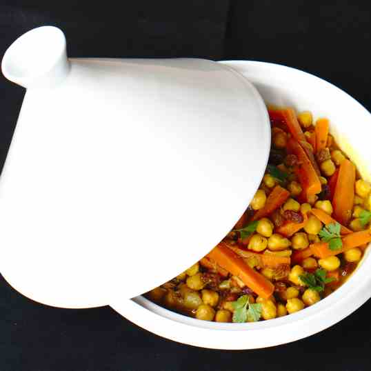Chickpea and carrot tagine