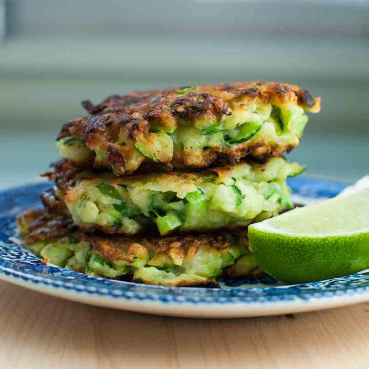 cheddar lime zucchini fritters 