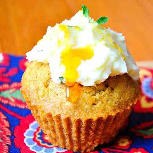 Apple & White Cheddar Cupcakes
