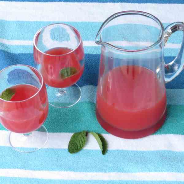 watermelon-mint agua-fresca