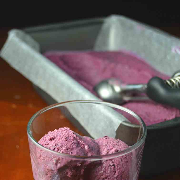 Strawberry and Blueberry Ice Cream