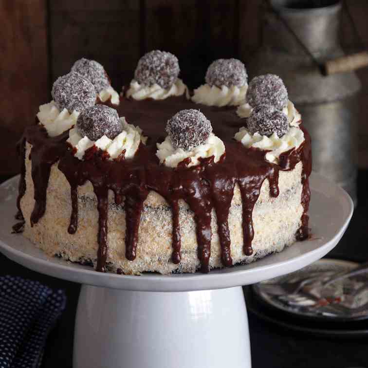 Chocolate Coconut Layer Cake