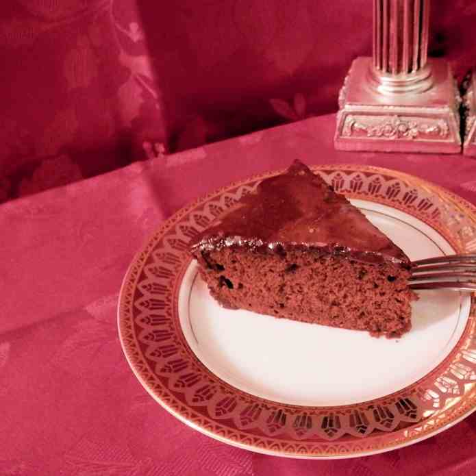 Chocolate Cake with Espresso Glaze 
