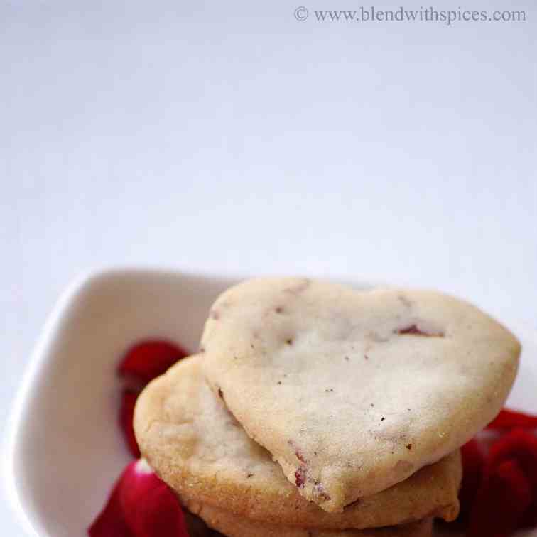 Rose Almond Cardamom Cookies
