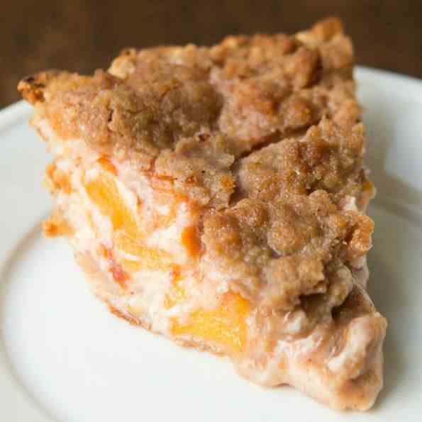 Sour Cream Peach Pie