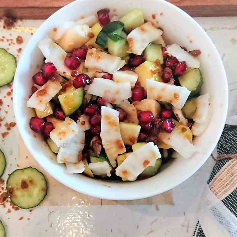guava salad with coconut and palm sugar