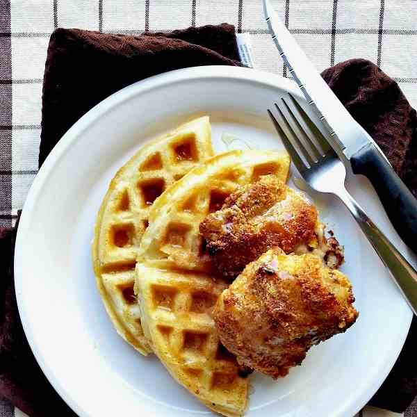 Paleo chicken and waffles