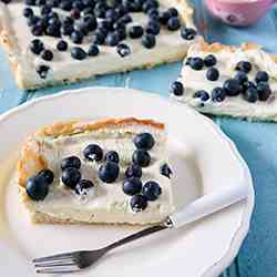Blueberry & Lemon Curd Cream Tart