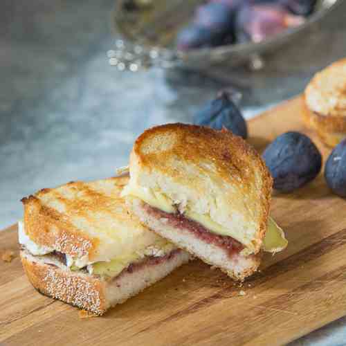 Brie and Fig Preserve Grilled Cheese