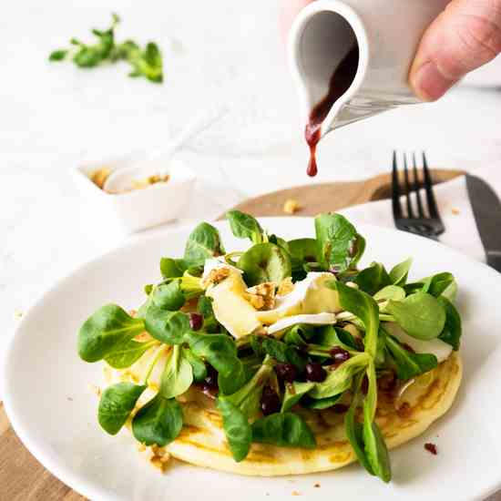 Savoury Pear and Blue Cheese Pancakes