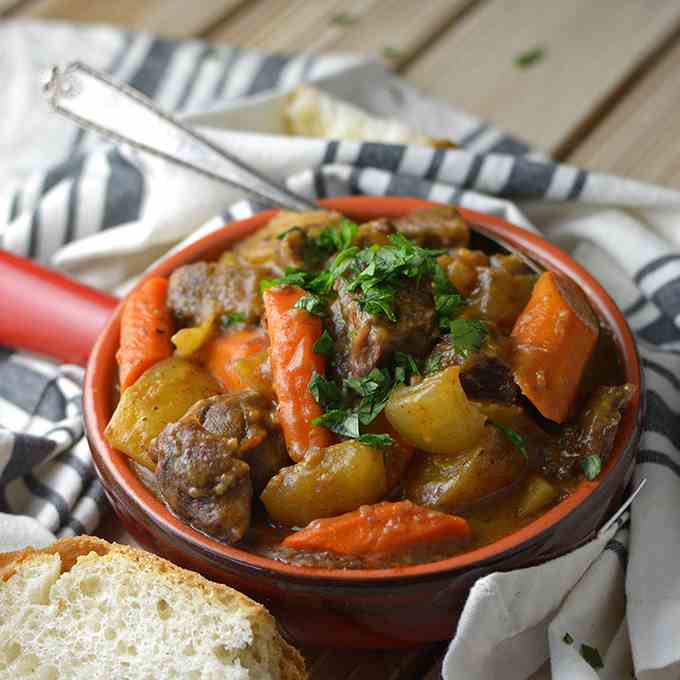 Slow Cooker Beef - Vegetable Stew