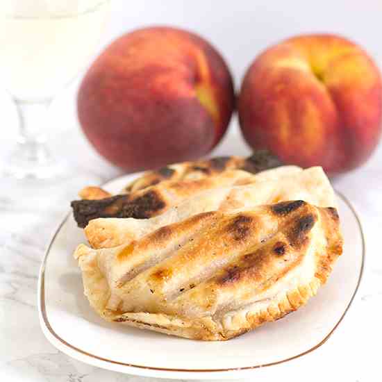 Grilled Peach Pies