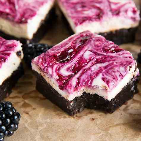 blackberry cheesecake brownies
