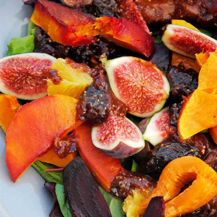Warm Autumn Salad With A Fig Twist-