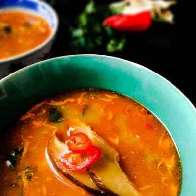 Asian hot and sour soup