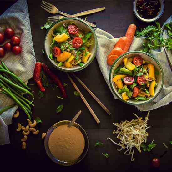 Cashew-Coconut - Crunchy Vegetable Salad