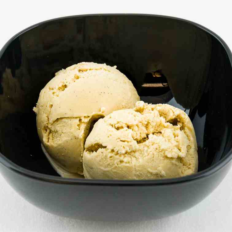 Brown sugar vanilla bean ice cream-