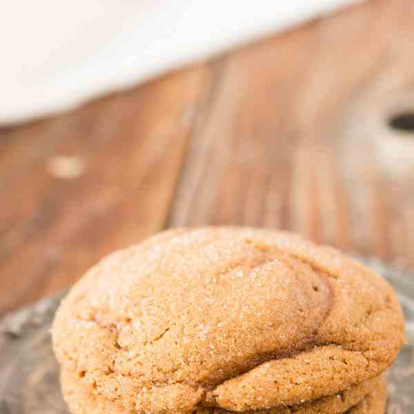 soft and chewy molasses cookies