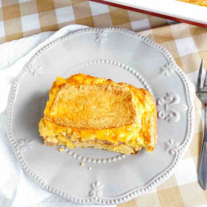 Gluten Free Ham - Cheese Strata