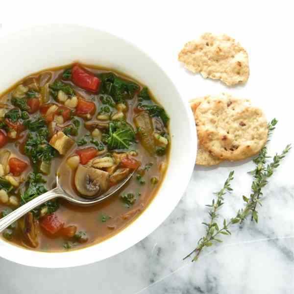 barley and mushroom soup