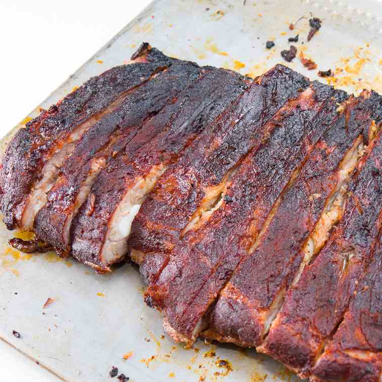 Slow Smoked Pork Spare Ribs-