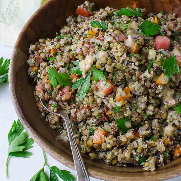 Tangy Lentils and Quinoa