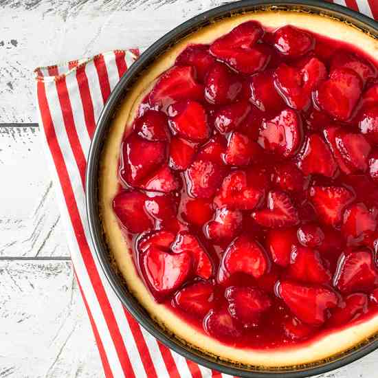 Unsinkable Strawberry Cheesecake