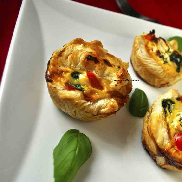 Vegetable Puff Pastry Muffins Recipe