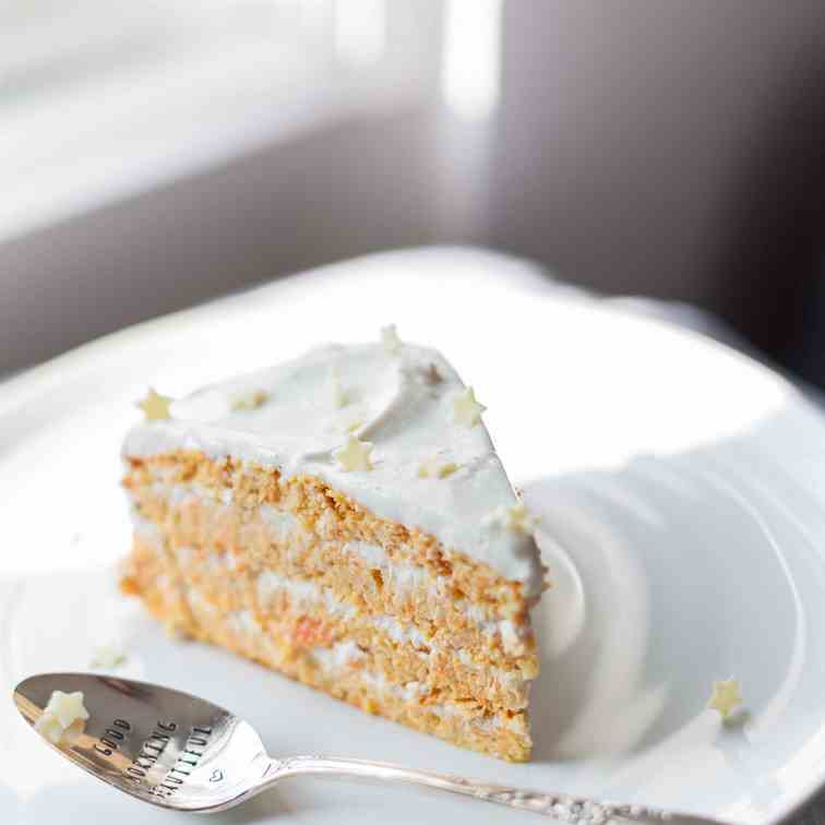 Oil-Free Protein Carrot - Coconut Cake