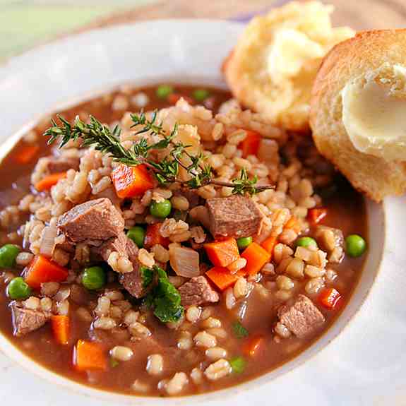 Rustic Beef and Barley Soup