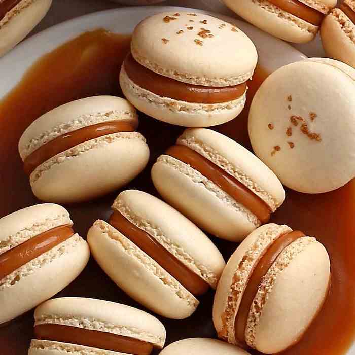 Macarons with Salted Caramel Filling