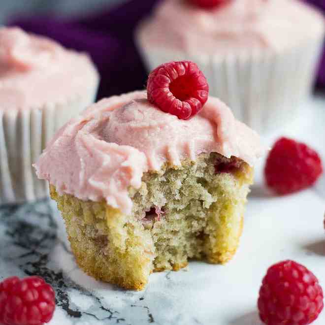 Raspberry Ripple Cupcakes