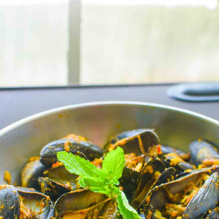 Mussels in Asian Style