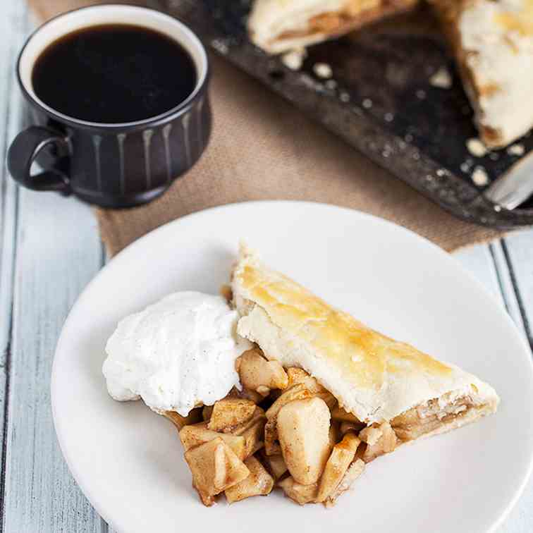 Apple Galette with Vanilla Whipped Cream