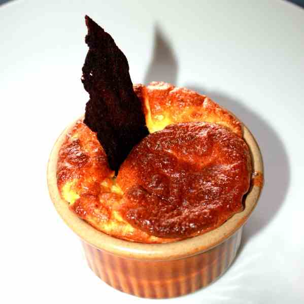 Herb Cheese Souffle with Vegetable Spread 