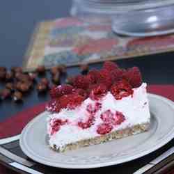 No-Bake Raspberry and Hazelnut Cheesecake