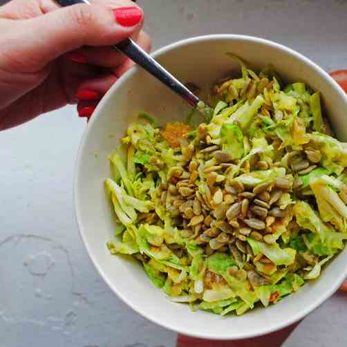 Shredded Brussels Sprout Salad