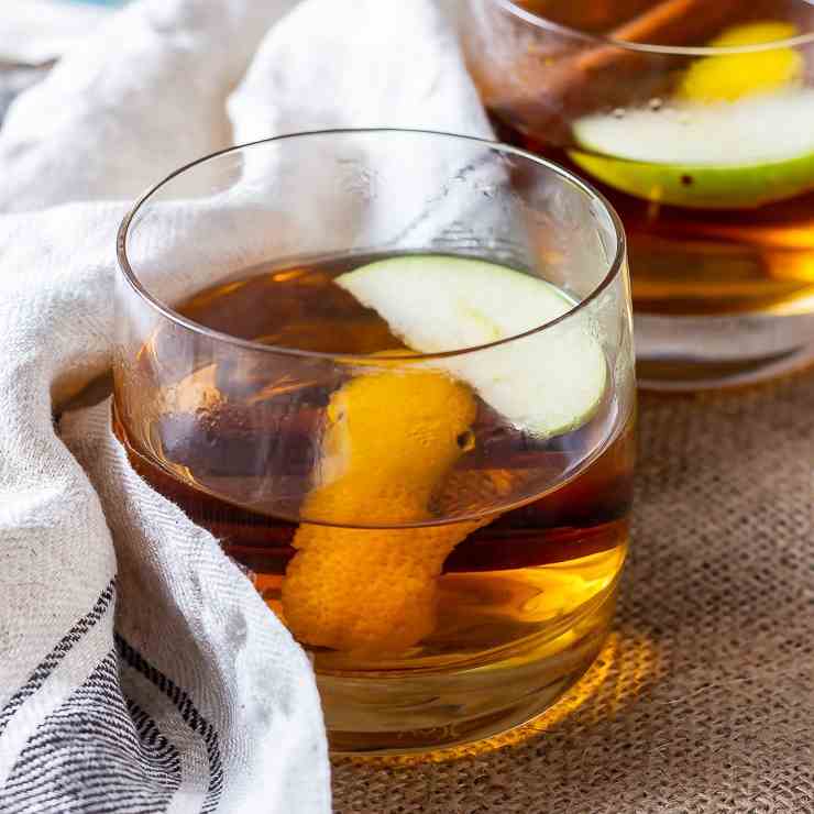 Winter Spiced Apple Cocktail with Rum