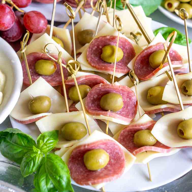 Easy Salami - Cheese Appetizer
