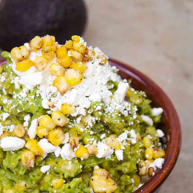 Guacamole, Corn & Feta Dip