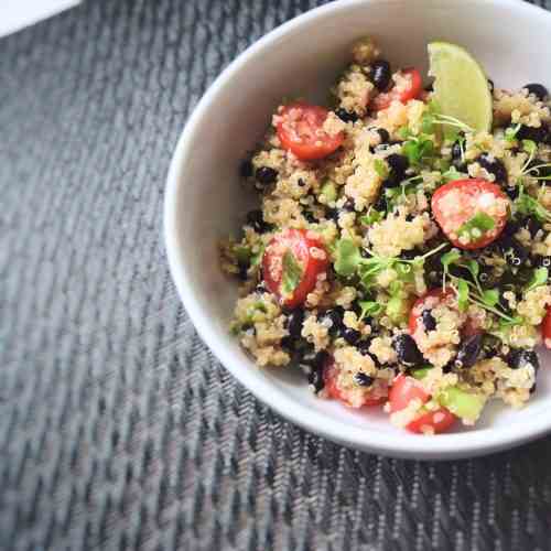  Quinoa and bean salad